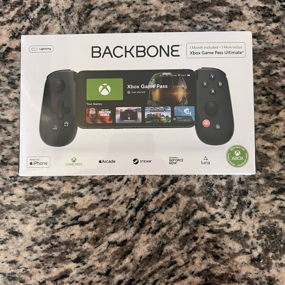 Backbone Black Handheld Gaming Console for iPhone
